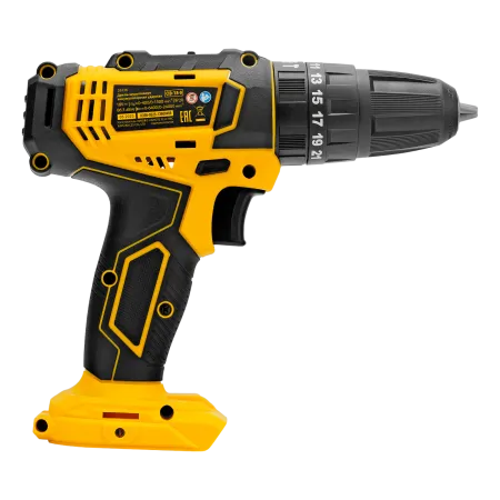 Дрель-шуруповерт аккумуляторная ударная DENZEL CID-18-0, Li-Ion, 18 В