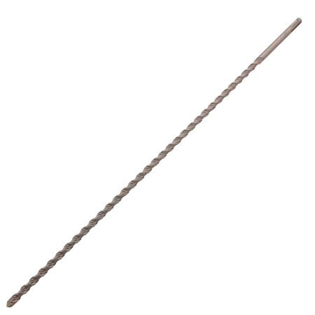 Бур по бетону DENZEL 705028, 12 x 600 мм, двойная спираль, три пылеотводящие кромки