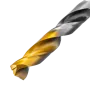 Сверло спиральное по металлу DENZEL 11 x 142 мм, Р6М5, Golden Tip, многогранная заточка