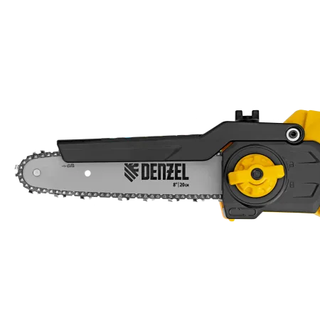 Цепная мини-пила аккумуляторная бесщеточная DENZEL СCS-200BL, шина 200 мм, Li-Ion, 20 В