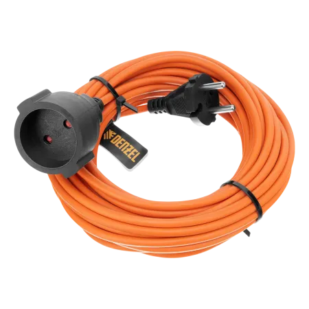 Удлинитель-шнур силовой Garden Series DENZEL, б/з, ПВС, 10м, 1 розетка, 2 x 1 мм