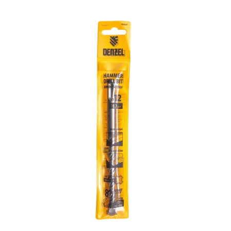Бур по бетону DENZEL 705023, 12 x 160 мм, двойная спираль, три пылеотводящие кромки