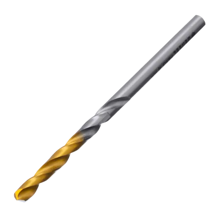 Сверло спиральное по металлу DENZEL 4 x 75 мм, Р6М5, Golden Tip