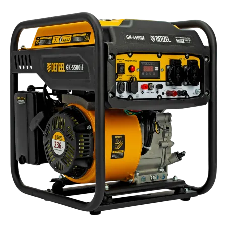 Генератор инверторный DENZEL GK-5500iF, 5,5 кВт, 230 В, ручной старт