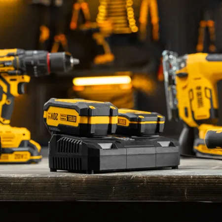 Устройство зарядное для аккумуляторов двухпортовое DENZEL BCH-20-4.0x2, Li-Ion, 20 В, 4.0 А