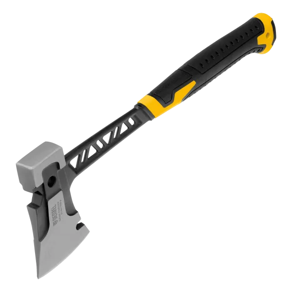 Топор цельнокованый DENZEL 600 г, двухкомпонентная обрезиненная рукоятка