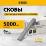 Скобы DENZEL 21GA для пнев. степл., 10мм, шир. - 0,95мм, тол. - 0,6мм, шир. скобы - 12,8мм, 5000шт