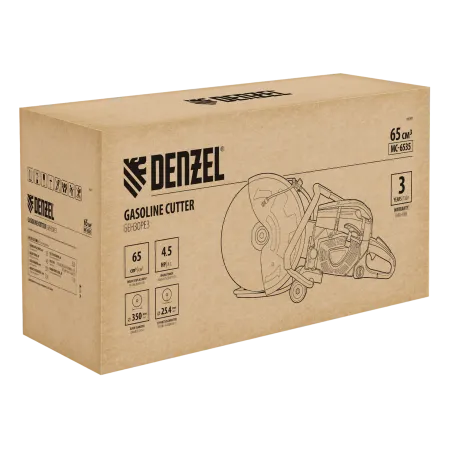 Бензорез DENZEL МС-6535, 65 см3, диаметр диска 350 мм