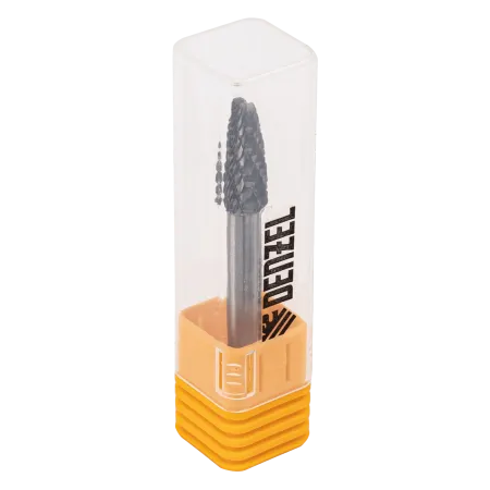 Борфреза по металлу DENZEL твердосплавная, параболическая, тип-F, 8 мм