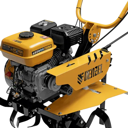 Мотоблок DENZEL DPT-170SB, 7 л.с., ремен.сцеп, фрез 3х4, ШОМ, без колес, передачи 2В/1Н