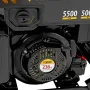 Генератор инверторный DENZEL GS-5500iFEA, 5,5 кВт, 230 В, открытый корпус, электростартер, ATS