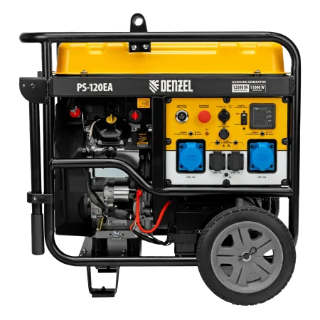 Генератор бензиновый DENZEL PS-120EA, 12 кВт,230 В, 40л, разъем ATS,эл.старт