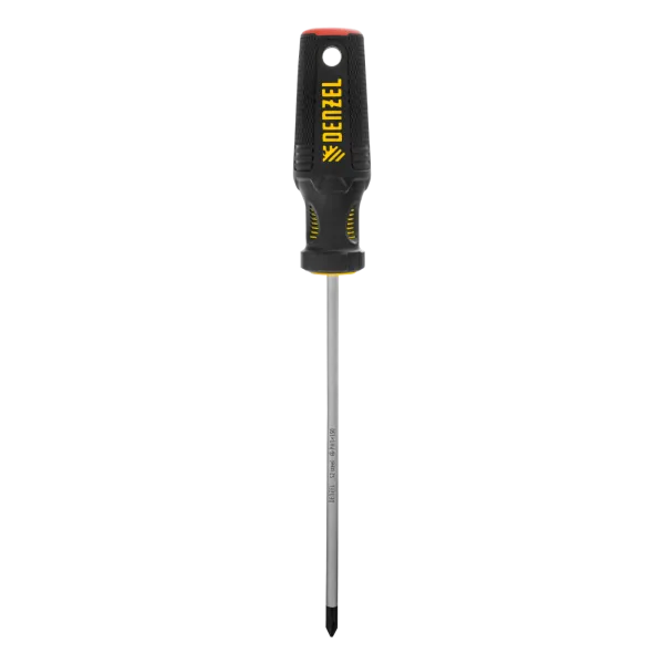 Отвертка DENZEL PH1х150 мм, S2, 3к рукоятка
