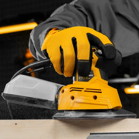 Треугольник абразивный на ворc. подложке под "липучку", перф., P 150, 150х150х100 мм, 5 шт. Denzel