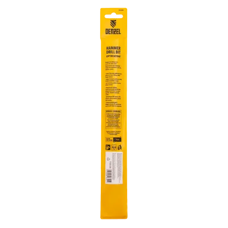 Бур по бетону DENZEL 705038, 16 x 260 мм, двойная спираль, три пылеотводящие кромки