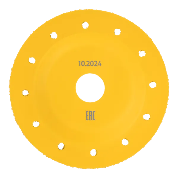 Чашка твердосплавная зачистная DENZEL, 125 мм, Плоская, мелкое зерно #32