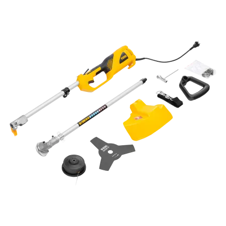 Триммер электрический DENZEL TE-1200, 1200 Вт, 380 мм, катушка + диск, разборная штанга