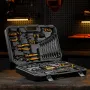 Набор инструментов DENZEL 1/2", 1/4", CrV, S2, пластиковый кейс, 84 предмета