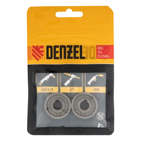 Подающий ролик DENZEL V профиль под стальную проволоку 0,8-1мм, 2 шт