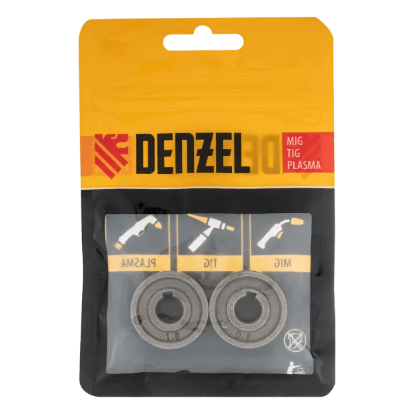 Подающий ролик DENZEL V профиль под стальную проволоку 0,8-1мм, 2 шт