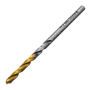 Сверло спиральное по металлу DENZEL 3 x 60 мм, Р6М5, Golden Tip, 2шт.