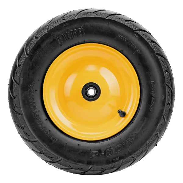 Колесо пневматическое бескамерное DENZEL 16х4.00-8 D410мм, d20мм, длина оси 104мм