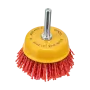 Щетка для дрели DENZEL, 65 мм, Чашка, со шпилькой, нейлоновая щетина