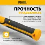 Киянка резиновая DENZEL 225 г, черно-белая, фибергласовая рукоятка c TPR покрытием