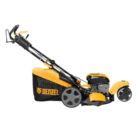 Газонокосилка бензиновая DENZEL GLT-460SP-T, Trike 150 см3, 46 см, привод, панель, 60л