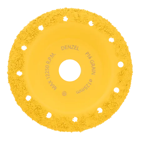 Чашка твердосплавная зачистная DENZEL, 125 мм, Наклонная, среднее зерно #16