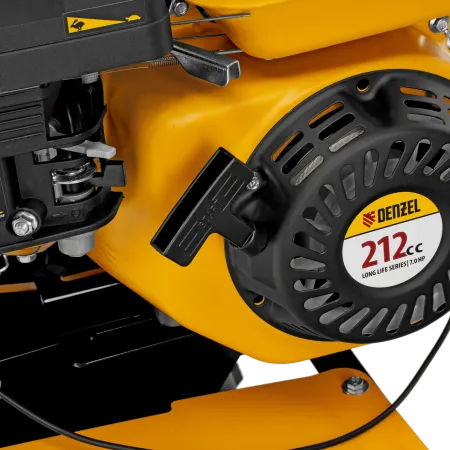 Мотоблок DENZEL DPT-370S, 7 л.с., ремен.сцеп, фрез 3х4, ШОМ, передачи 3В/1Н