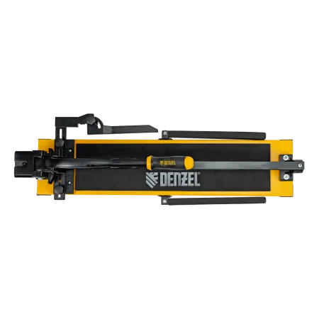 Плиткорез рельсовый DENZEL 600х16мм, каретка на подш., стальная станина, усил. рукоятка-пенал