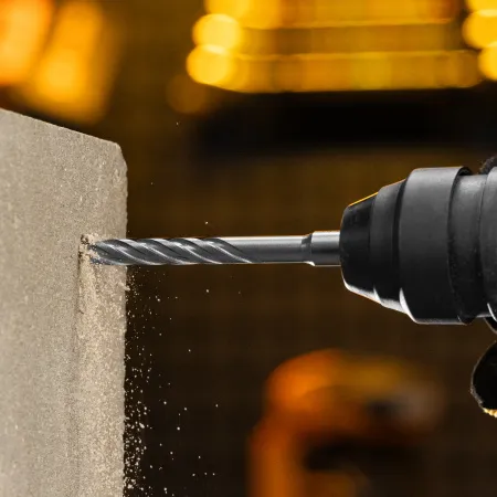 Бур по бетону DENZEL, цельная крестовая пластина, 8x165 мм, SDS PLUS