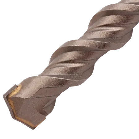 Бур по бетону DENZEL 705047, 20 x 260 мм, двойная спираль, три пылеотводящие кромки