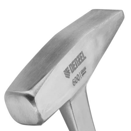 Молоток слесарный DENZEL 600 г, цельнометаллический, двухкомпонентная рукоятка