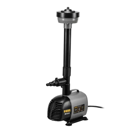 Насос фонтанный DENZEL FNP110-34, 112 Вт, подъем 3,4 м, 3400 л/ч, колокольчик/каскад/гейзер