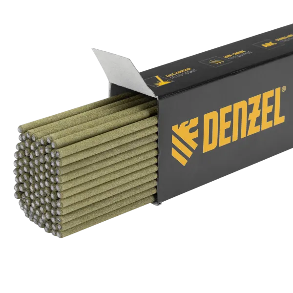 Электроды DENZEL DER-46 GoldLine, диам. 3 мм, 2,5 кг., рутил-целлюлозное покрытие