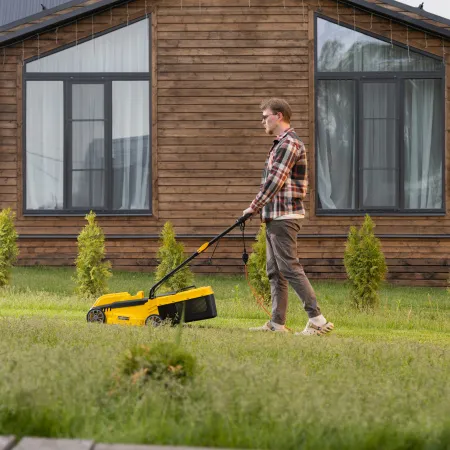Газонокосилка электрическая DENZEL GMC-1200, шир.,32см, 1200 Вт, 3 уров., травосб. 30 л