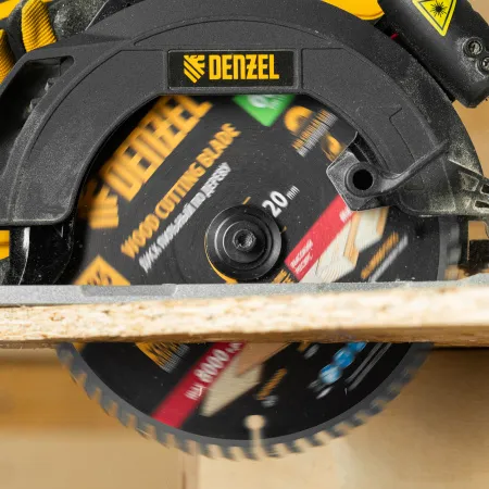 Пильный диск по дереву DENZEL ф185 х 20 мм, 60 зубьев