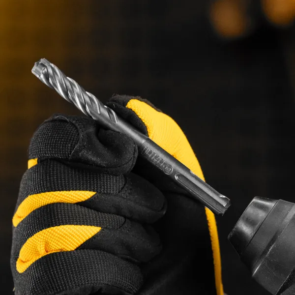 Бур по бетону DENZEL, цельная крестовая пластина, 10x115 мм, SDS PLUS