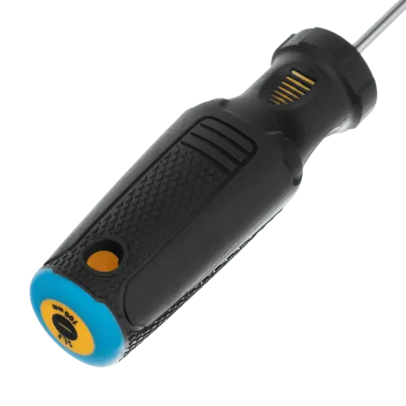 Отвертка DENZEL SL3х100 мм, CrV, трехкомпонентная рукоятка