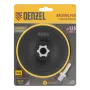 Тарелка опорная для дрели и УШМ DENZEL с липучкой, 125 мм, стандартная, с адаптером c М14 на d8