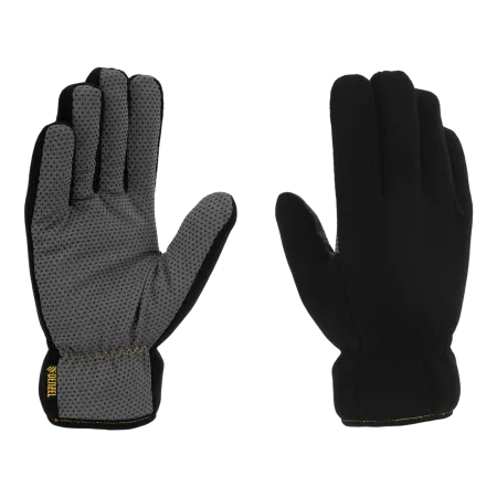 Перчатки универсальные DENZEL, двойные, ПВХ нанесение, размер 8