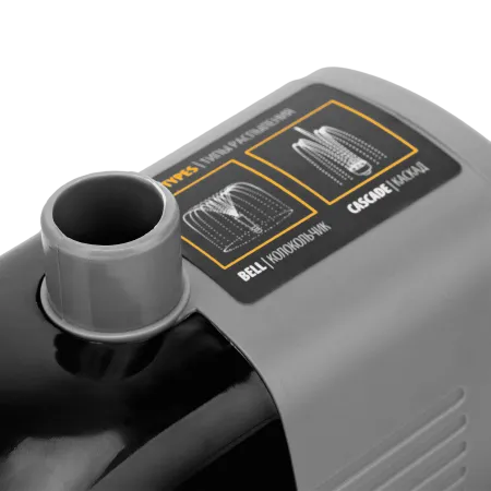 Насос фонтанный DENZEL FNP18-14, 18 Вт, подъем 1,4 м, 750 л/ч, колокольчик/каскад