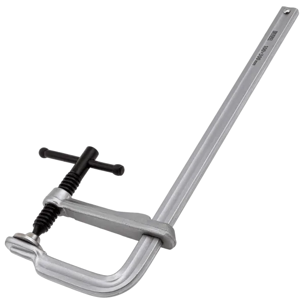 Струбцина DENZEL F-образная, 100x300мм, кованая