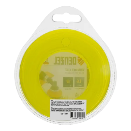 Леска для триммера DENZEL Flex Сord 96110, 1.6 мм x 15 м, звезда, блистер