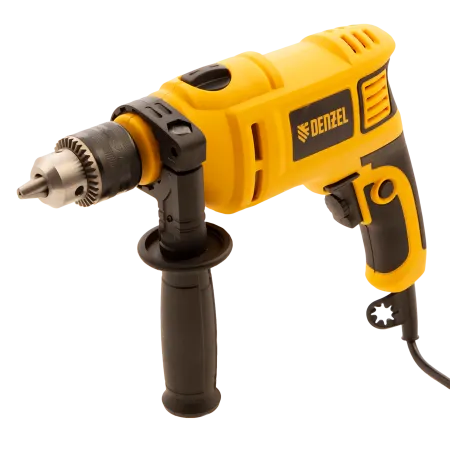 Ударная дрель DENZEL ID-750, 750 Вт, 0-3000 об/мин, 48000 уд/мин
