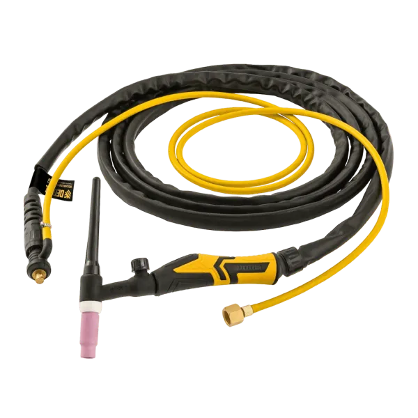 Горелка сварочная TIG DENZEL WP17V, прямое подключение к баллону, 4 метра