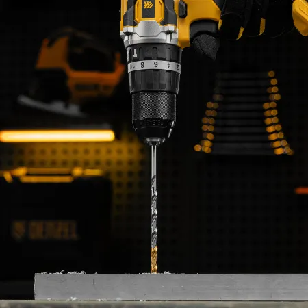 Сверло спиральное по металлу DENZEL 6,5 х 148 мм, Р6М5, Golden Tip, удлиненное