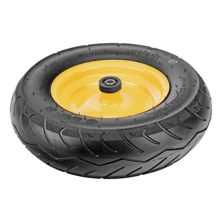 Колесо пневматическое бескамерное DENZEL 16х4.00-8 D410мм, d20мм, длина оси 104мм